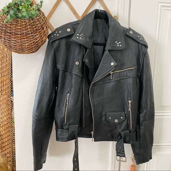 Jackets & Blazers - COPY - Leather Moto Jacket 🌿